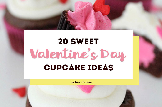Want to bake a sweet cupcake for your kids or for him for Valentine's Day but need ideas? Whether it's for a party, the classroom or your sweetheart, you'll love these cute and creative Valentine's cupcake recipes! #Valentines #ValentinesDay #cupcakes #recipes