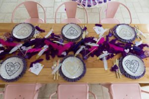 This sweet Dream Catcher themed girl's Valentine's Day Party for kids is full of cute ideas for decorations, desserts, balloons and more! The lovely Galentine's Day tablesetting is playful and fun and will inspire your classroom, home or friends party! #Valentines #ValentinesDay #PartyIdeas #partysupplies #Galentines