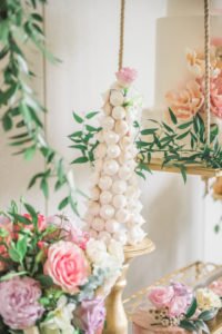 Spring and summer are wonderful times of year to throw a birthday party or shower and this dessert table is your inspiration for an elegant enchanted garden party! With so many ideas for decorations, food, flowers, desserts and cake, this indoor garden party is a must see! #gardenparty #spring #summer #partyideas
