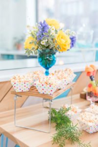 Creative ideas and inspiration for a modern geometric spring birthday party for girls! This colorful kids party full of bright decor, cake and flowers is the perfect theme for fun! #geometric #birthday #springparty #kidsparty