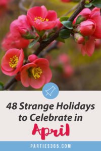 Love celebrating weird and unique holidays? Us too! Here are some of April's strangest days to celebrate... there's always a reason for a party! #April #weirdholidays #celebratetoday