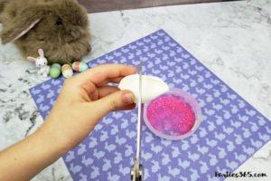 Want a fun Easter dessert idea for the kids or your desserts table? This easy homemade Easter Bunny Brownie Trifle with White Chocolate Mousse Recipe is cute, creative and delicious! #Easter #Easterrecipe #Easterdessert