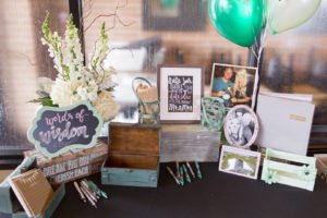 Planning a bridal shower and looking for ideas for fun, yet simple themes? How about an elegant "Mint to Be" theme in beautiful greens?! Perfect for spring or summer, check out these pictures for decorations, games, favors, table ideas and more! #bridalshower #mint #bridalshowertheme