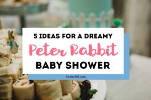 Peter Rabbit is a fantastic theme for a baby shower whether you're expecting a boy or a girl! Check out this dreamy party for decoration ideas, inspiration for food and cakes and gift ideas for this classic storybook tale! #babyshower #peterrabbit #partyideas
