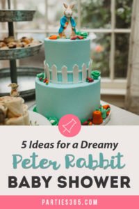 Peter Rabbit is a fantastic theme for a baby shower whether you're expecting a boy or a girl! Check out this dreamy party for decoration ideas, inspiration for food and cakes and gift ideas for this classic storybook tale! #babyshower #peterrabbit #partyideas
