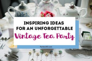 A tea party is a fun theme for girls of all ages - including adults! This Vintage Tea Party is full of decorations, food and ideas to make your next girls night, birthday or shower unforgettable! #teaparty #partyideas #galentinesday #partydecor