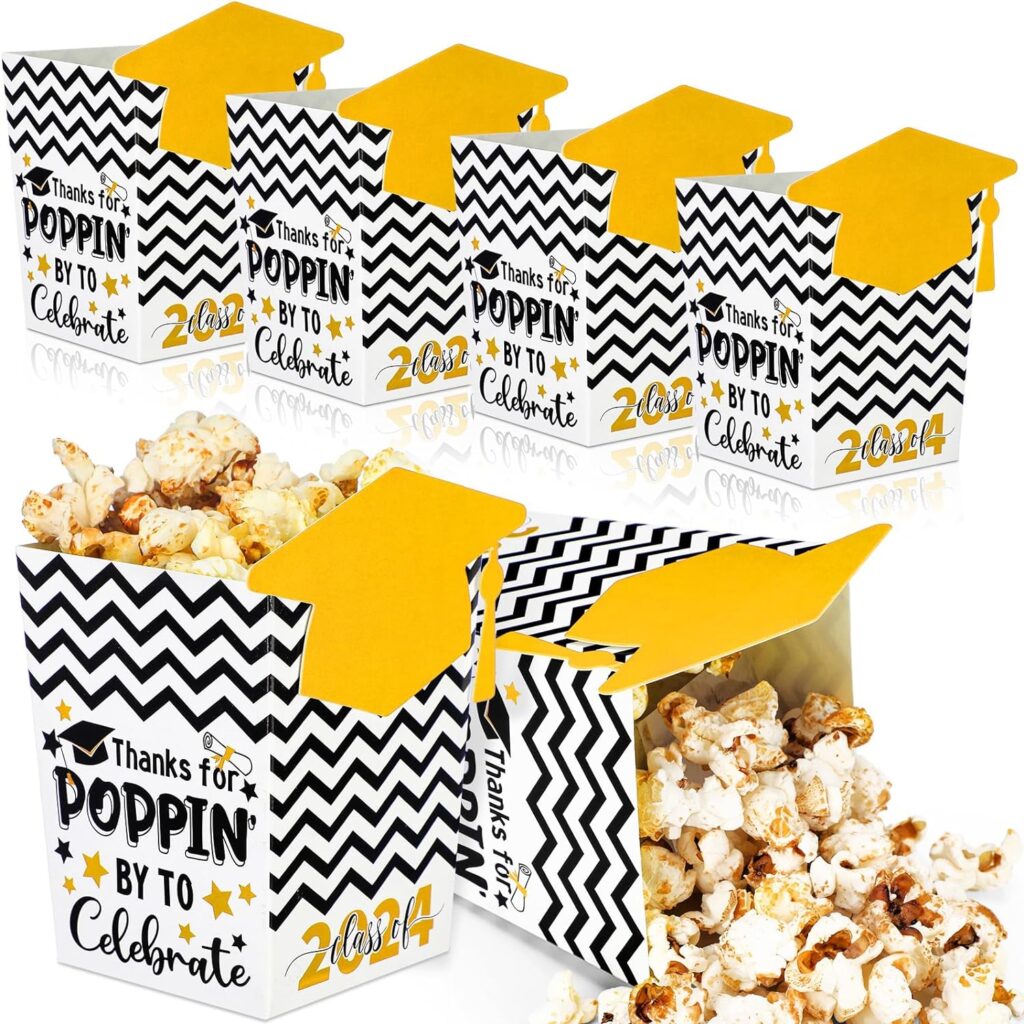 graduation popcorn boxes