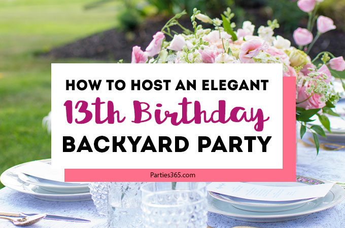 Wondering what to do for your daughter's 13th birthday party and need ideas? You'll love this backyard garden party for girls, perfect for spring or summer, focused on friends, flowers, fun and food! #decorations #thirteen #birthdayparty #partyideas #teenagers