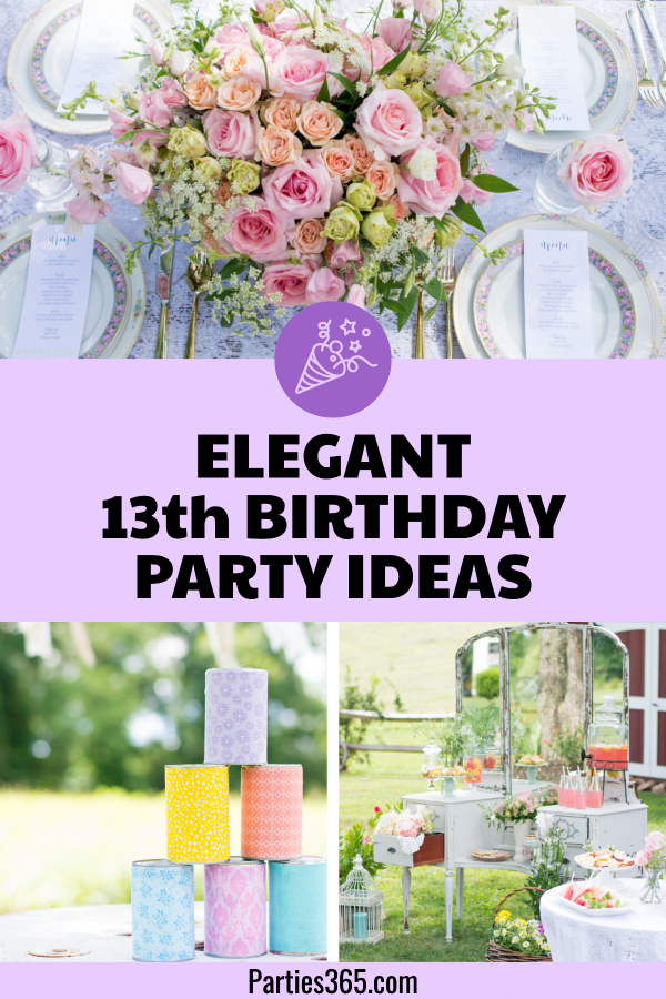 elegant 13th birthday party ideas