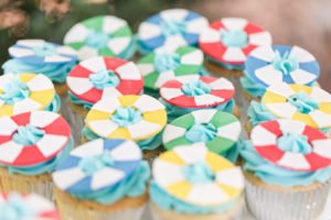 Need ideas for a toddler birthday party theme this summer? Check out this adorable 2 year old birthday pool party for 4 friends turning two! Perfect for kids, it's full of ideas for decorations, cake, food and the primary colors work great for girls or boys! #poolparty #summerfun #birthdayparty #twoyearsold #partyideas