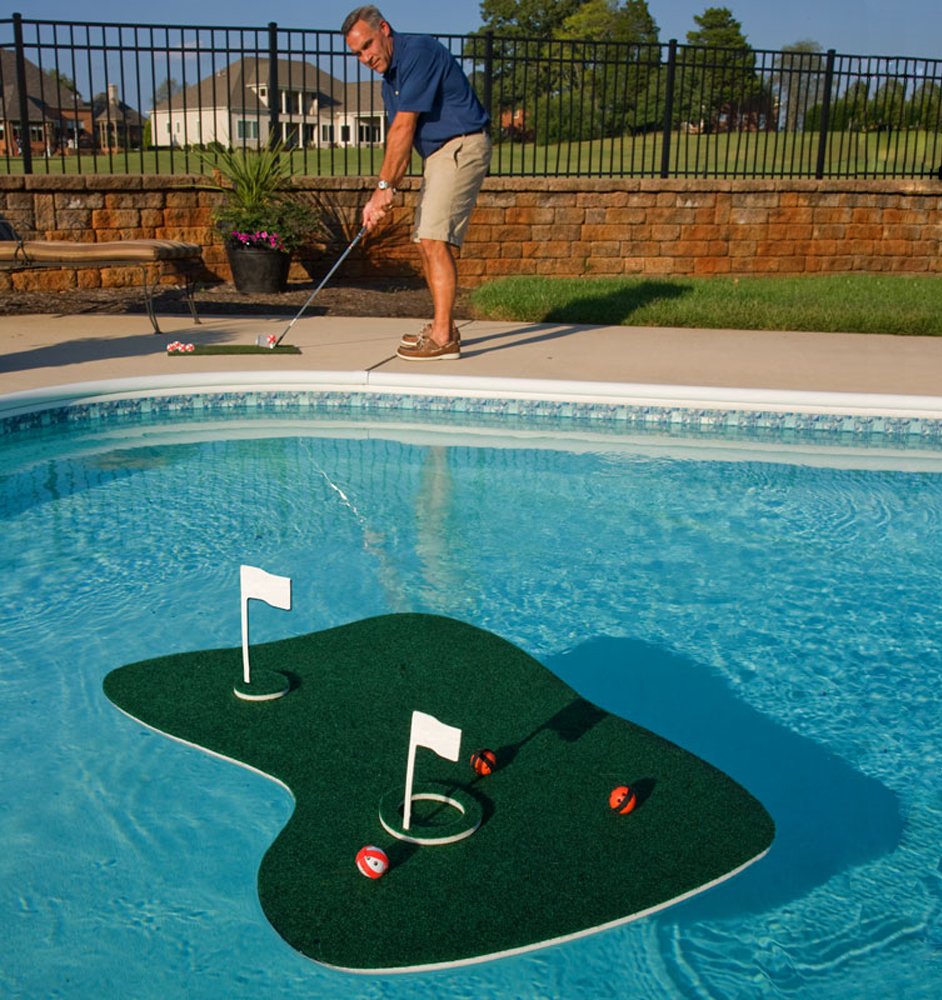 floating golf green for the pool