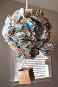 This Up, Up and Away hot air balloon themed baby shower is full of adorable decoration ideas for your party! This adventure inspired gender neutral theme will work for baby boys or girls, and is full inspiration for decor, favors, the cake and more! #babyshower #hotairballoon #upupandaway #babyshowerideas