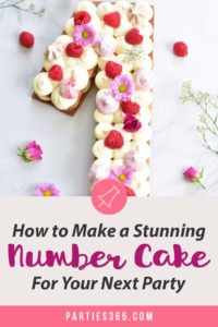 Have you wondered how to make one of those trendy and beautiful number cakes? If so, you'll love these recipe ideas for birthday number and letter cakes! Find the perfect DIY tutorial to create a number cake with flowers, frosting and fancy decorations right here! #numbercake #lettercake #cakerecipe #cakedecorating #birthdaycake