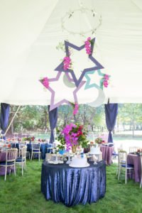 Looking for the perfect baby shower theme? An Over the Moon shower lends itself to so many great ideas for a baby girl or boy! Check out this darling Over the Moon shower for ideas for invitations, food, decorations and other themed products to make yours a shower to remember! #overthemoon #babyshower #babyshowerideas #babyshowerthemes