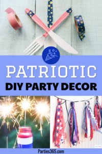 Here are 15 Fabulous Ideas for Patriotic Party Decor! This 4th of July, bring on the red, white and blue with easy DIY decorations and crafts for your party! We have ideas to dress us your table, wreath, mantle and more so your event is as hot as the summer sun! #patriotic #4thofjuly #redwhiteblue #partydecor #memorialday #laborday