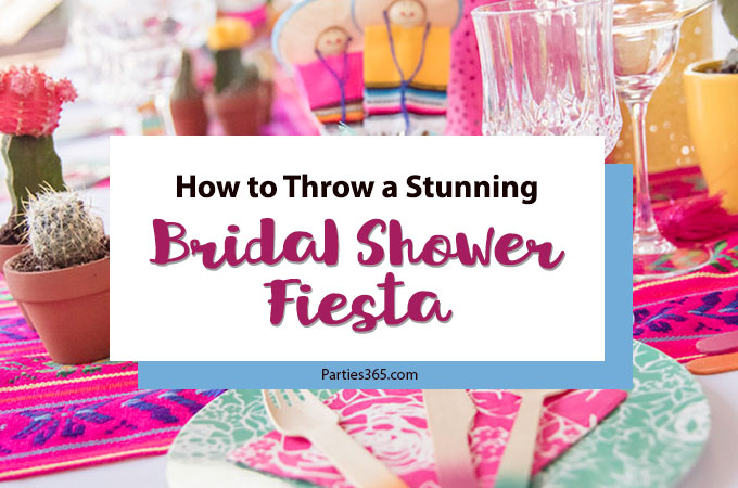 Planning a Bridal Shower and need ideas for themes? You'll love this Mexican themed Fiesta Bridal Shower and Pool Party! Full of brightly colored festive decorations, centerpieces, tables, signs food and favors, you'll find all the inspiration you need for her Final Fiesta! #bridalshower #fiesta #weddingshower #partythemes #partysupplies