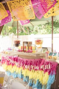 Planning a Bridal Shower and need ideas for themes? You'll love this Mexican themed Fiesta Bridal Shower and Pool Party! Full of brightly colored festive decorations, centerpieces, tables, signs food and favors, you'll find all the inspiration you need for her Final Fiesta! #bridalshower #fiesta #weddingshower #partythemes #partysupplies