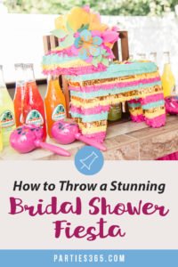 Planning a Bridal Shower and need ideas for themes? You'll love this Mexican themed Fiesta Bridal Shower and Pool Party! Full of brightly colored festive decorations, centerpieces, tables, signs food and favors, you'll find all the inspiration you need for her Final Fiesta! #bridalshower #fiesta #weddingshower #partythemes #partysupplies