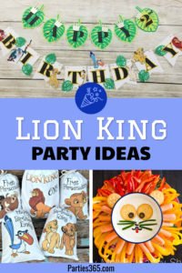 Looking for ideas for a Lion King or Lion Guard themed birthday party or baby shower? Click for the best ideas for decorations, favors, food, games, cake and more so your party is a roaring good time! #lionking #lionguard #lionkingparty #birthday #babyshower