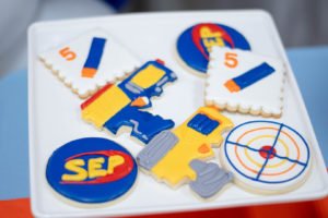 Looking for fun party theme ideas for a little boys birthday? This Nerf Gun Party is the perfect solution! Full of bright colored decorations, games and food, you'll find all the inspiration you need to create a fabulous party! #nerf #boysbirthday #partythemes #partyideas