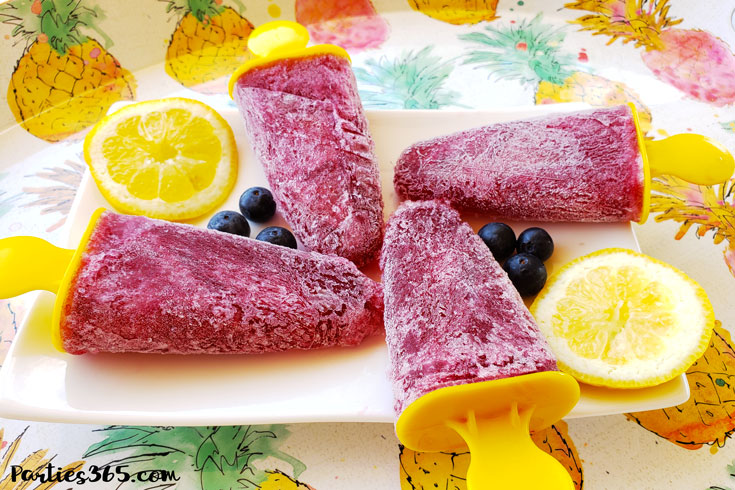 frozen red wine sangria popsicles on a summer tray