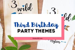 Looking for a fun and fabulous Third Birthday Party Theme? Here are our favorite 3rd Birthday Party themes that work for girls or for boys, complete with ideas for decorations, invitations, outfits and more! #3rdbirthday #thirdbirthday #partyideas #partythemes