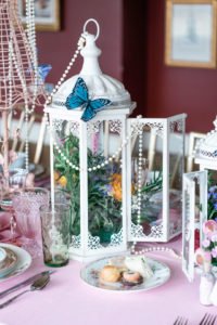 An elegant Tea Party is a lovely theme for a bridal shower! This Butterfly Garden themed shower is full of perfectly whimsical ideas for decorations, favors, centerpieces, food and cake! Check out all the gorgeous details! #bridalshower #teaparty #butterflyparty #gardenparty