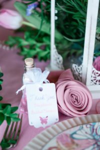 An elegant Tea Party is a lovely theme for a bridal shower! This Butterfly Garden themed shower is full of perfectly whimsical ideas for decorations, favors, centerpieces, food and cake! Check out all the gorgeous details! #bridalshower #teaparty #butterflyparty #gardenparty