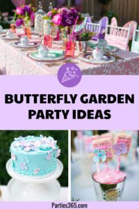 This delightful butterfly garden themed kids birthday party is full of ideas for your next backyard party! Colorful decorations, food, centerpieces, favors and cake make this theme perfect for children of all ages! #butterflyparty #birthdayparty #kidsparty #partyideas