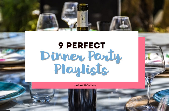 Planning a dinner party and need some tips for music? Here are 9 of our favorite playlists for entertaining friends and family, hosting parties during the holidays, brunch or just for fun! #dinnerparty #playlists #partymusic #dinnerpartyideas
