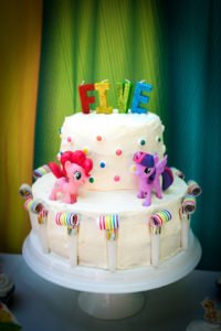 Throw a fabulous My Little Pony Birthday Party for your daughter and her friends with these ideas for a backyard, DIY celebration! Find inspiration for decorations, cake, food, banner, favors and more in this rainbow colored pony party! #mylittlepony #birthdayparty #partyideas #mylittleponyparty