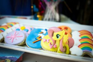 Throw a fabulous My Little Pony Birthday Party for your daughter and her friends with these ideas for a backyard, DIY celebration! Find inspiration for decorations, cake, food, banner, favors and more in this rainbow colored pony party! #mylittlepony #birthdayparty #partyideas #mylittleponyparty
