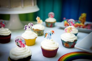 Throw a fabulous My Little Pony Birthday Party for your daughter and her friends with these ideas for a backyard, DIY celebration! Find inspiration for decorations, cake, food, banner, favors and more in this rainbow colored pony party! #mylittlepony #birthdayparty #partyideas #mylittleponyparty