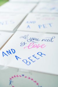 Looking for fun and unique ideas for a casual outdoor wedding rehearsal dinner party? You'll adore this Backyard Picnic on a farm! Find inspiration for decorations, food and more at this DIY farmhouse picnic. #rehearsaldinner #picnic #dinnerparty #weddingideas