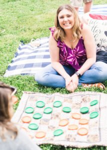Looking for fun and unique ideas for a casual outdoor wedding rehearsal dinner party? You'll adore this Backyard Picnic on a farm! Find inspiration for decorations, food and more at this DIY farmhouse picnic. #rehearsaldinner #picnic #dinnerparty #weddingideas
