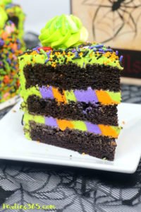 This easy and fun Halloween Monster Cake is a cute idea for kids this fall! Our DIY recipe is simple to follow and you'll create a spooky and amazing monster cake everyone will adore! #Halloween #halloweenrecipes #halloweencake #monster #monstercake