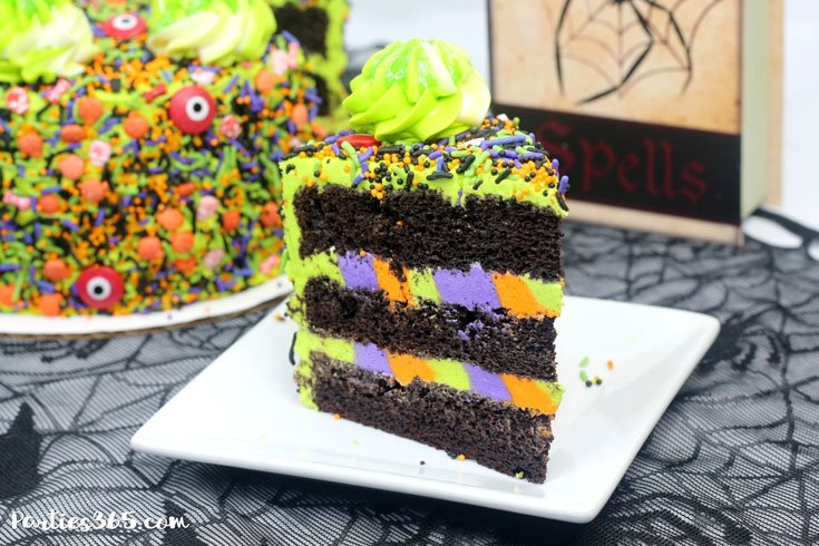easy Halloween monster cake
