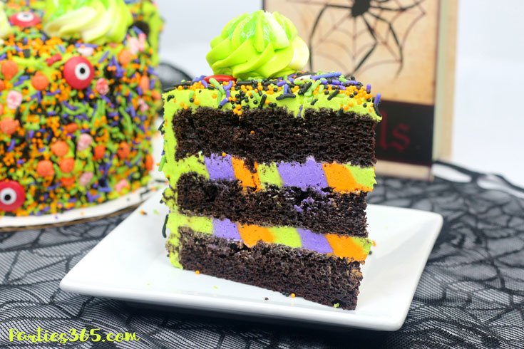 easy Halloween monster cake