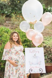 This Little Pumpkin themed Baby Shower is perfect for fall and works for a baby girl or a boy! Held on a stunning lavender farm in Hawaii, this autumn baby shower has lovely decorations, food, cookie favors and a cake to inspire your party planning! #babyshower #littlepumpkin #fallparty #pumpkinshower #partydecor