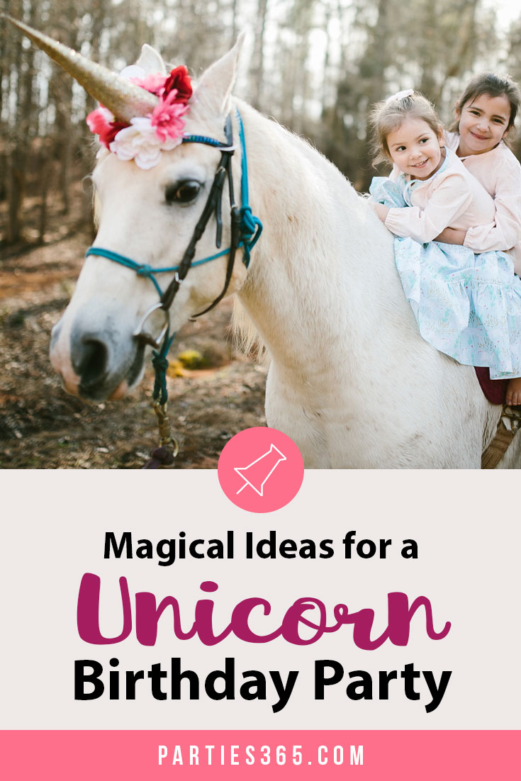 Searching for ideas for a girl's unicorn birthday party theme? You'll love these magical ideas for decorations, games, favors, activities, cupcakes, the cake and more! #unicorn #unicornparty #birthdayparty #partyideas
