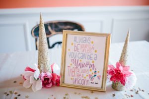 Searching for ideas for a girl's unicorn birthday party theme? You'll love these magical ideas for decorations, games, favors, activities, cupcakes, the cake and more! #unicorn #unicornparty #birthdayparty #partyideas