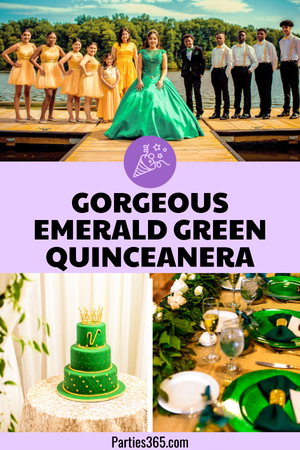 Gorgeous Emerald Green Quinceañera ...
