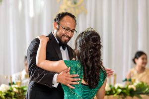 Planning a quinceañera and need ideas for fabulous decorations, themes or dresses? You'll adore this non-traditional emerald green quinceanera with bright colors, dress and lovely centerpieces! #quinceanera #15thbirthday #quinceañera #emeraldgreen #birthdayideas