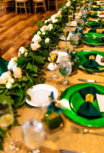 Planning a quinceañera and need ideas for fabulous decorations, themes or dresses? You'll adore this non-traditional emerald green quinceanera with bright colors, dress and lovely centerpieces! #quinceanera #15thbirthday #quinceañera #emeraldgreen #birthdayideas