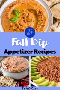 These Fall Dip Recipes are the perfect party foods and snacks for a crowd! Whether you want cold, warm or hot dips, you'll find the best autumn appetizer recipes for entertaining, right here! #appetizers #partyfood #fallrecipes #entertaining #dips