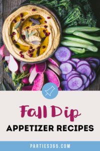 These Fall Dip Recipes are the perfect party foods and snacks for a crowd! Whether you want cold, warm or hot dips, you'll find the best autumn appetizer recipes for entertaining, right here! #appetizers #partyfood #fallrecipes #entertaining #dips