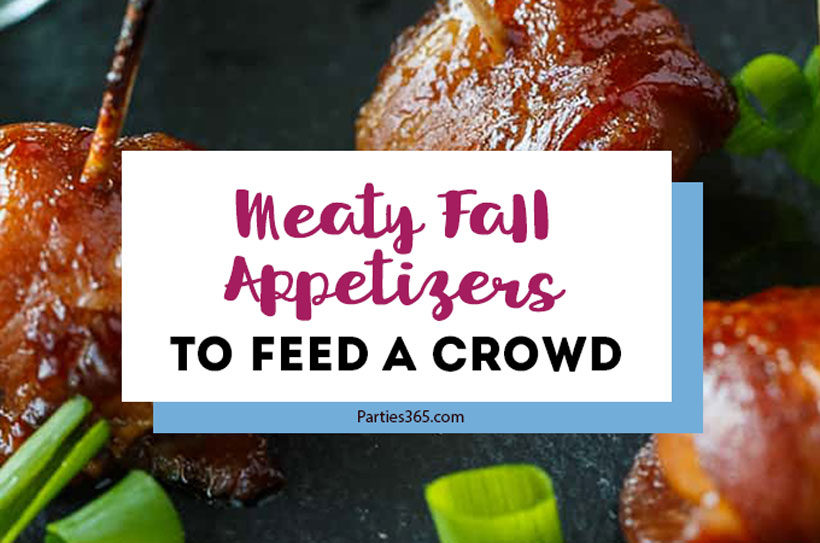 These Meaty Fall Appetizers are the perfect party foods and snacks for a crowd! Find the best autumn appetizer recipes for entertaining, right here! #appetizers #partyfood #fallrecipes #entertaining
