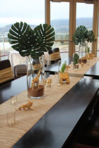 This Glamorous Gold Baby Shower Safari is full of fabulous tropical decorations! A jungle theme is neutral and works for a boy or a girl and we have great ideas for decor, centerpieces, favors and more! #babyshower #safari #jungle #partyideas