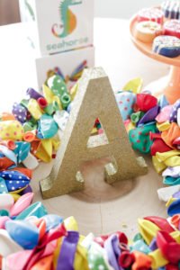 This darling 2nd birthday party featured a Brown Bear Brown Bear by Eric Carle theme! With vibrant colorful decorations, giant animals and amazing cake and cupcakes, it's full of fabulous ideas to bring this book to life! #brownbear #ericcarle #2ndbirthday #partyideas