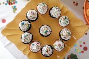This darling 2nd birthday party featured a Brown Bear Brown Bear by Eric Carle theme! With vibrant colorful decorations, giant animals and amazing cake and cupcakes, it's full of fabulous ideas to bring this book to life! #brownbear #ericcarle #2ndbirthday #partyideas